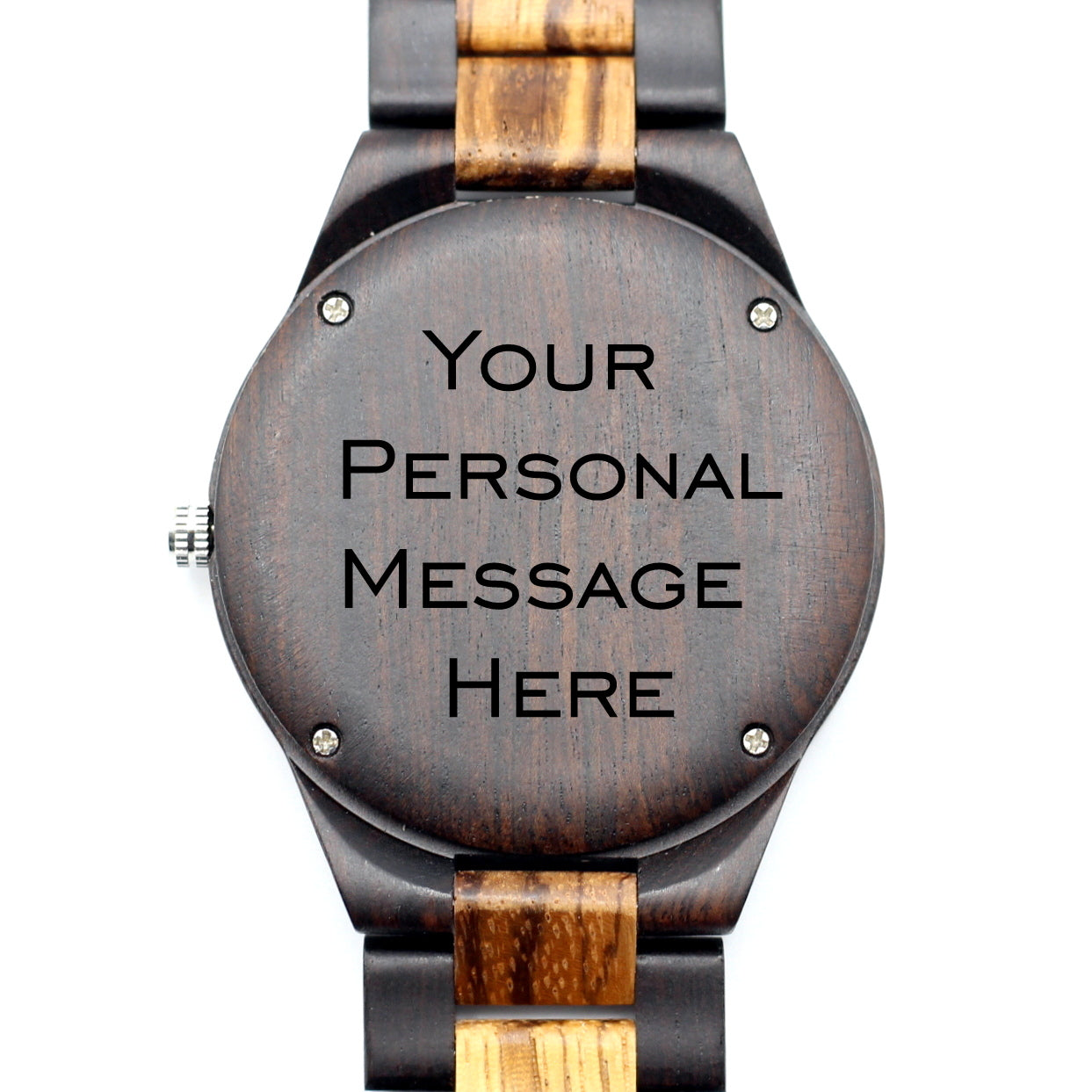 MANWOOD ZEBRANO - Men's Zebra Wooden Watch with Wood Strap - Hashtag Bamboo