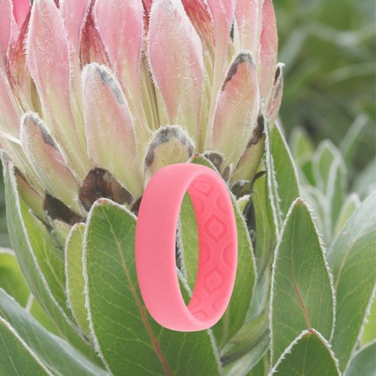 Ladies Coral Silicone Ring 5mm Breathable Grooves