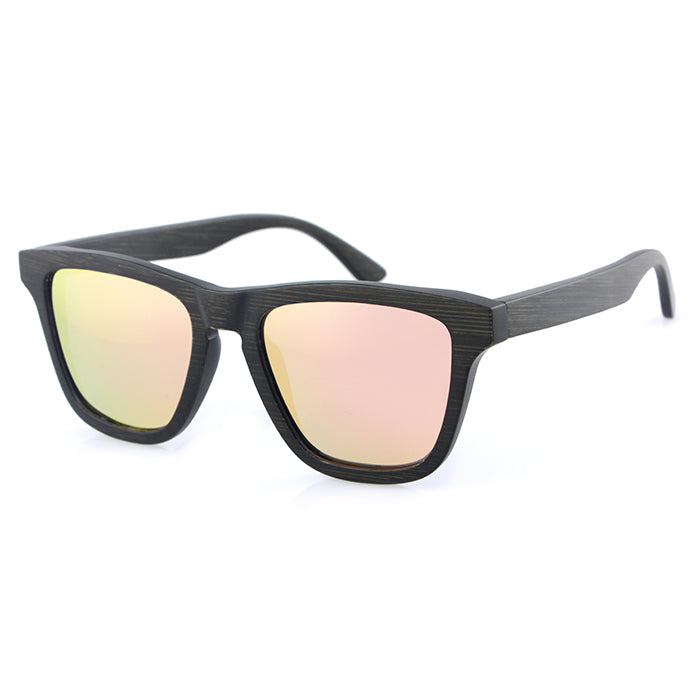 LITTLE WOOD ROSE Laminate Solid Wood Sunglasses Polarised Lens