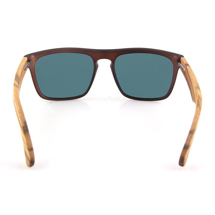 Best selling MANSHADY ROSE Men's Sunglasses  Rose Gold Polarised Lens Wooden Arms