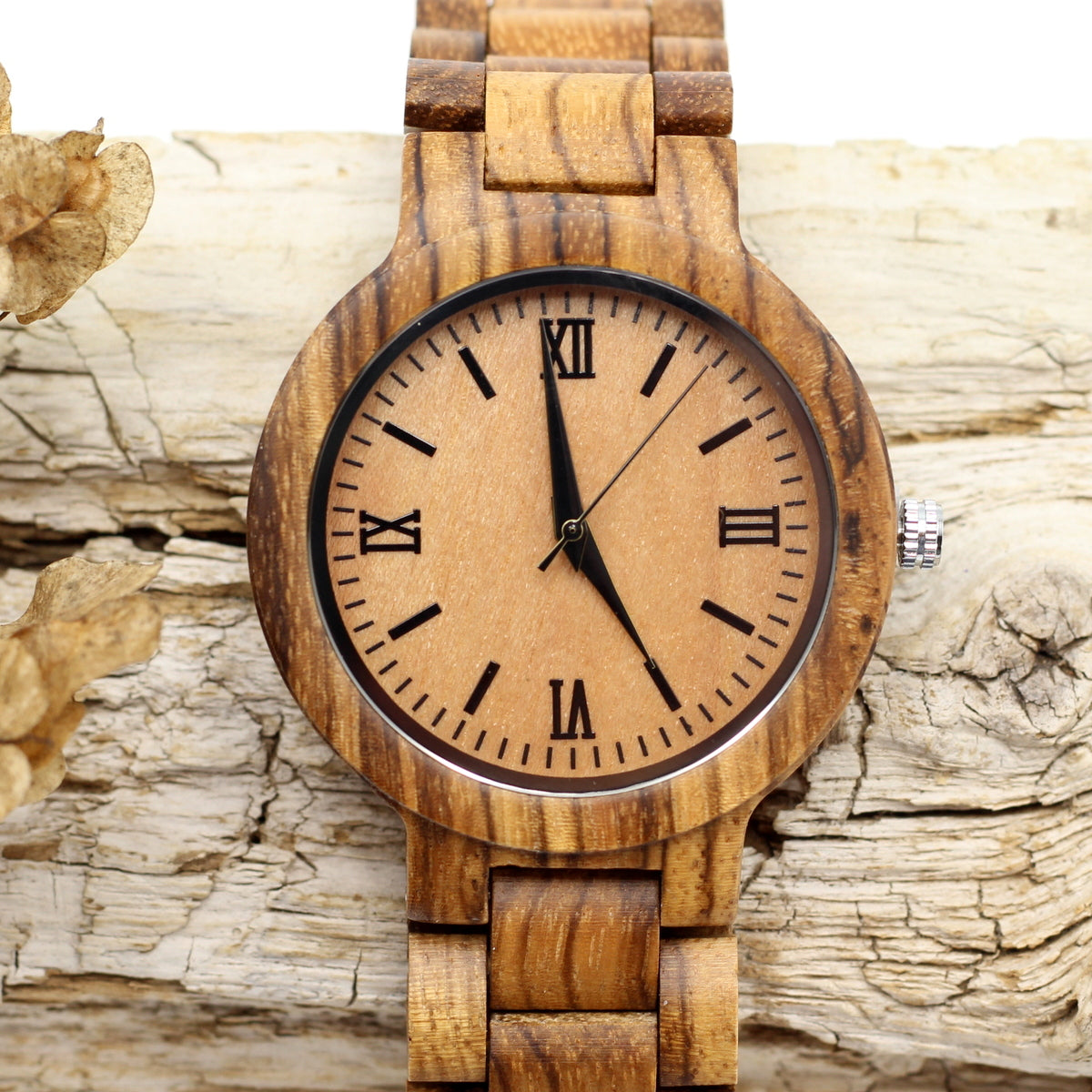 LONDON Men's Zebrawood Watch and Strap