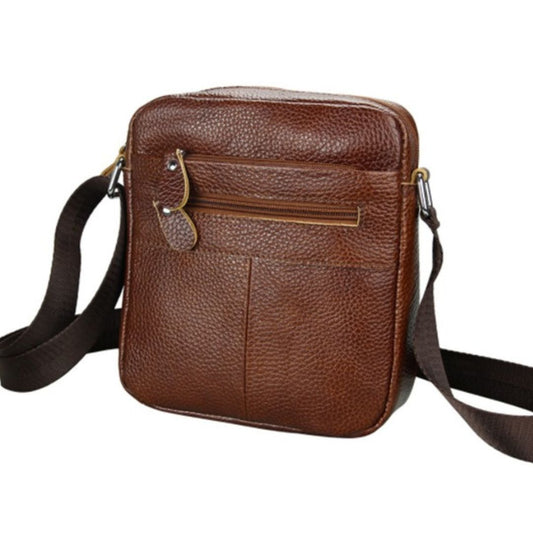 TERK BROWN Genuine Leather Shoulder Bag