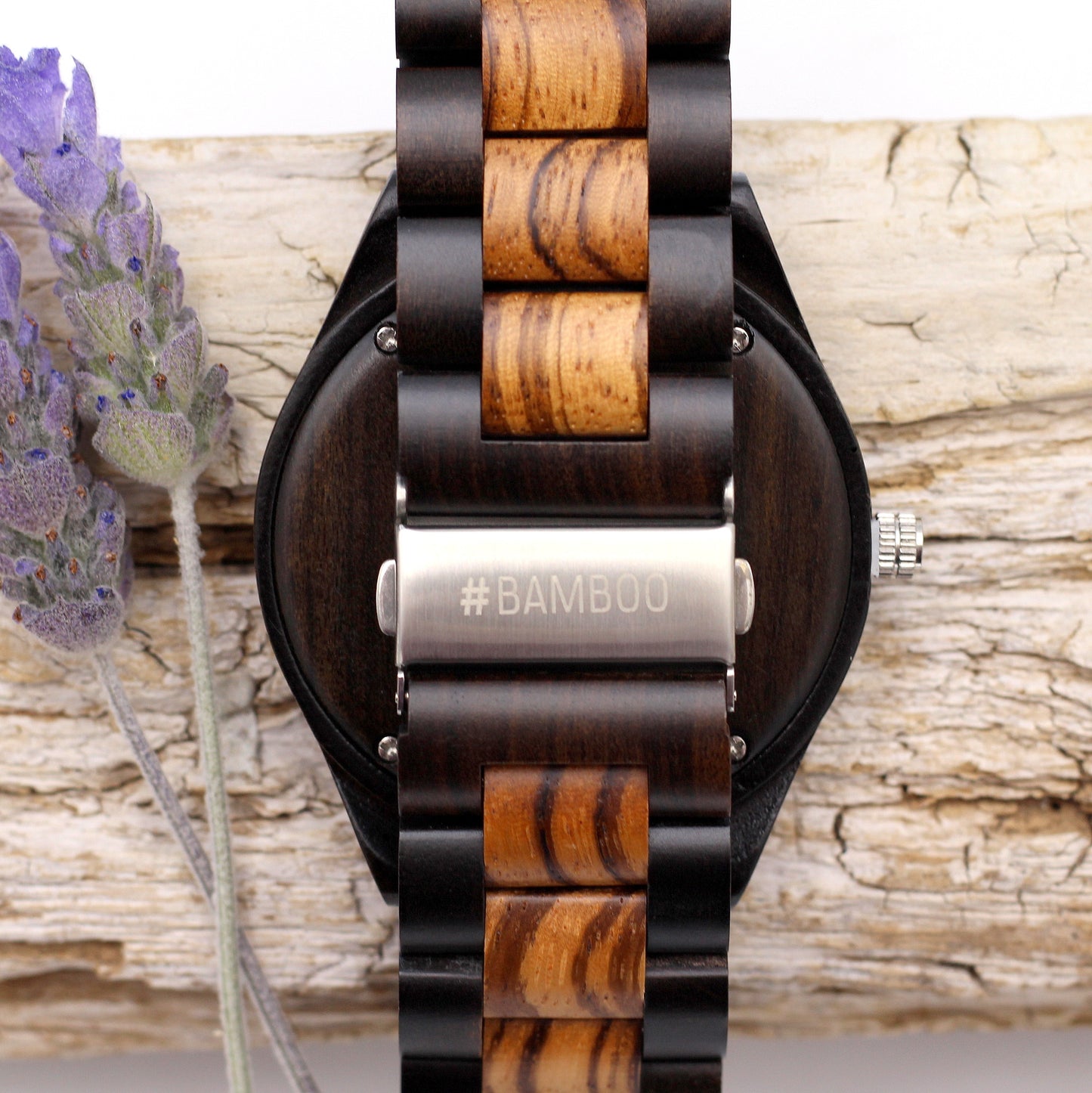 MANWOOD TYGER Men's Wooden Watch with Wood strap - Hashtag Bamboo