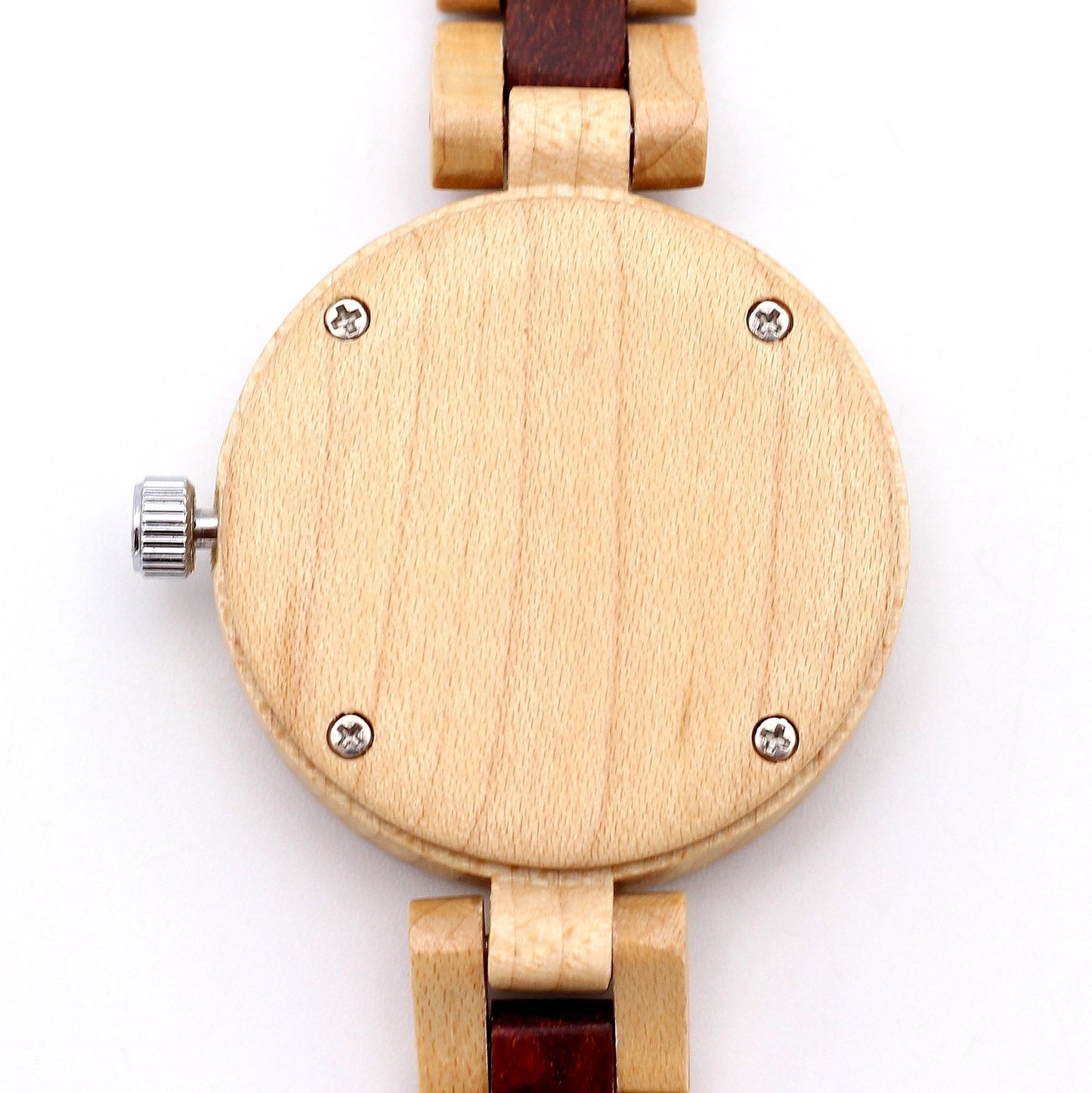 MISSDATE VERNE MAPLE Ladies Solid Wooden Watch with DATE function - Hashtag Bamboo