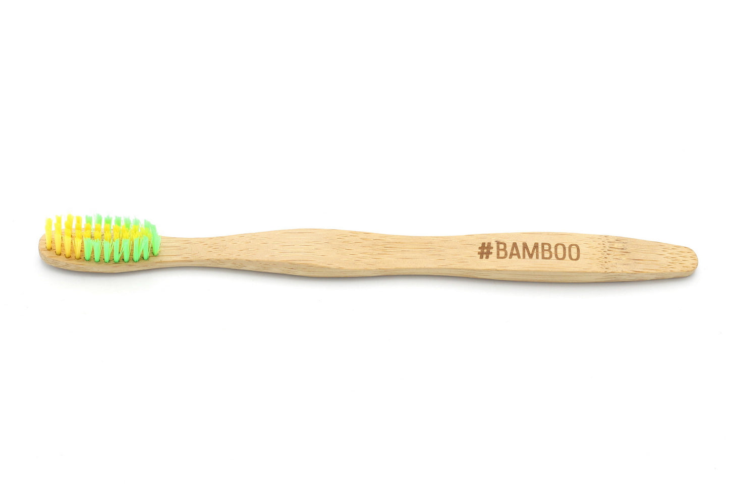 #BAMBOO Toothbrush - Adult Yellow/Green
